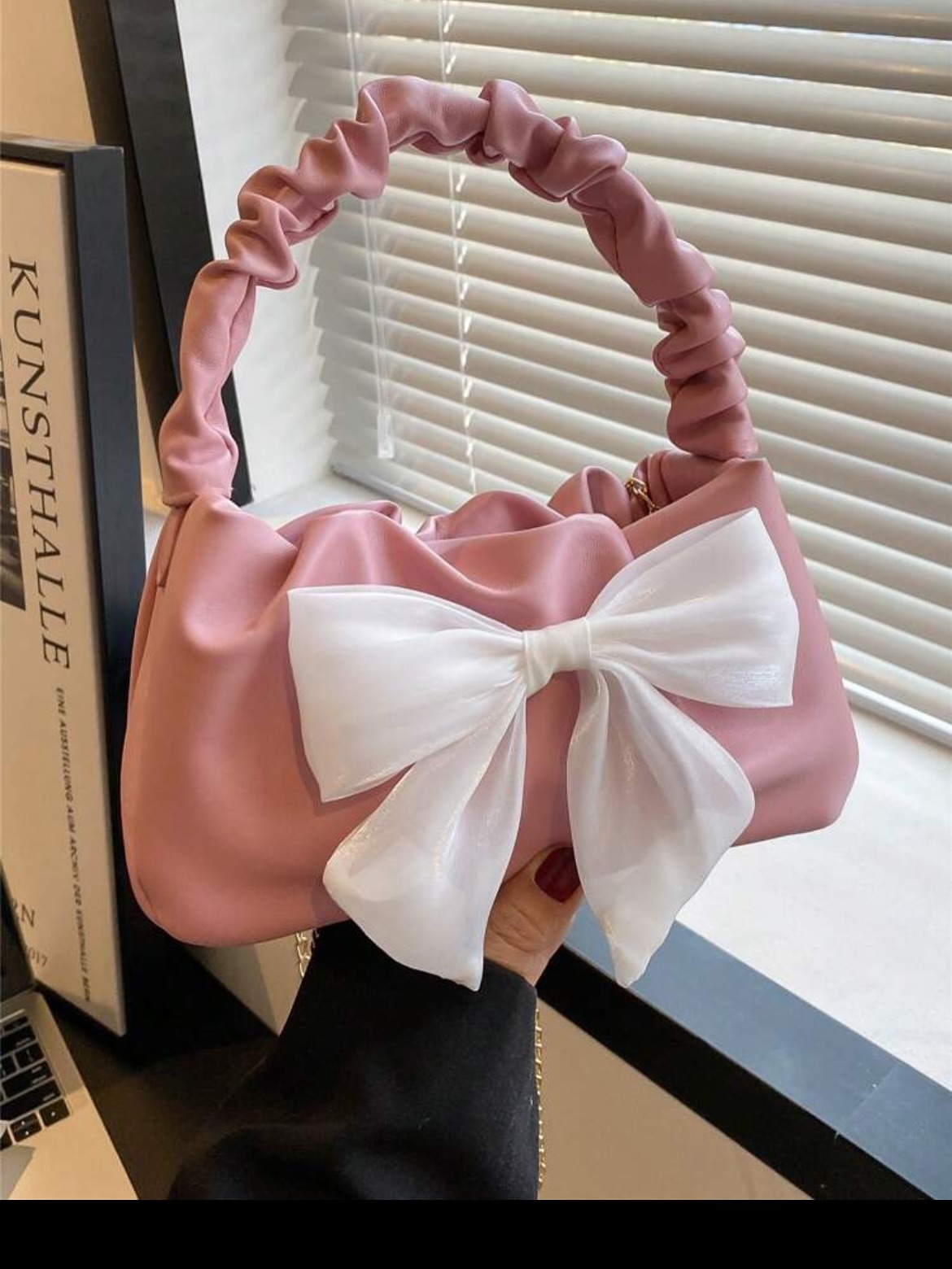 Pink Moon-Shaped Bag
