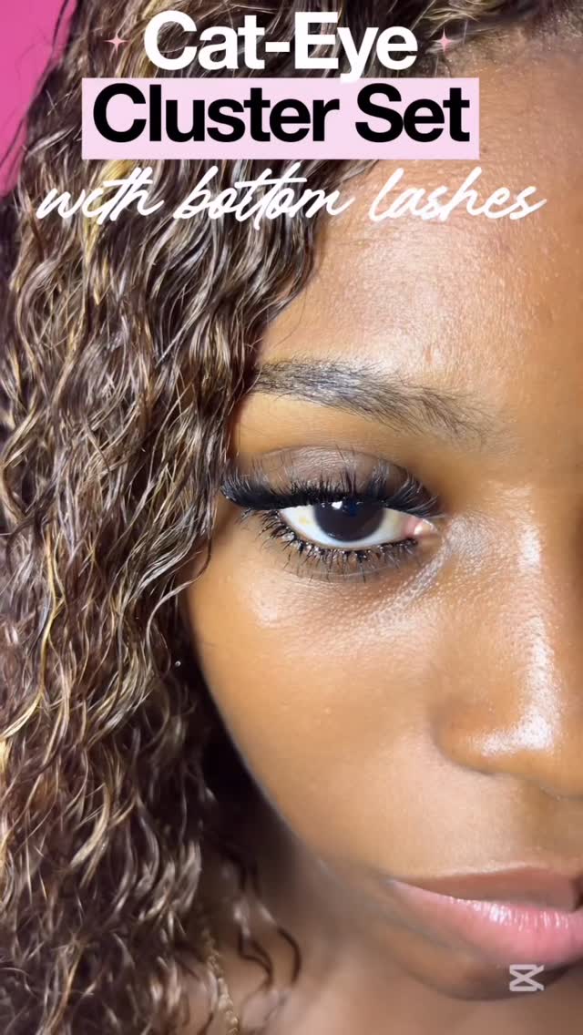 Cat-Eye Lashes with Bottom Lashes