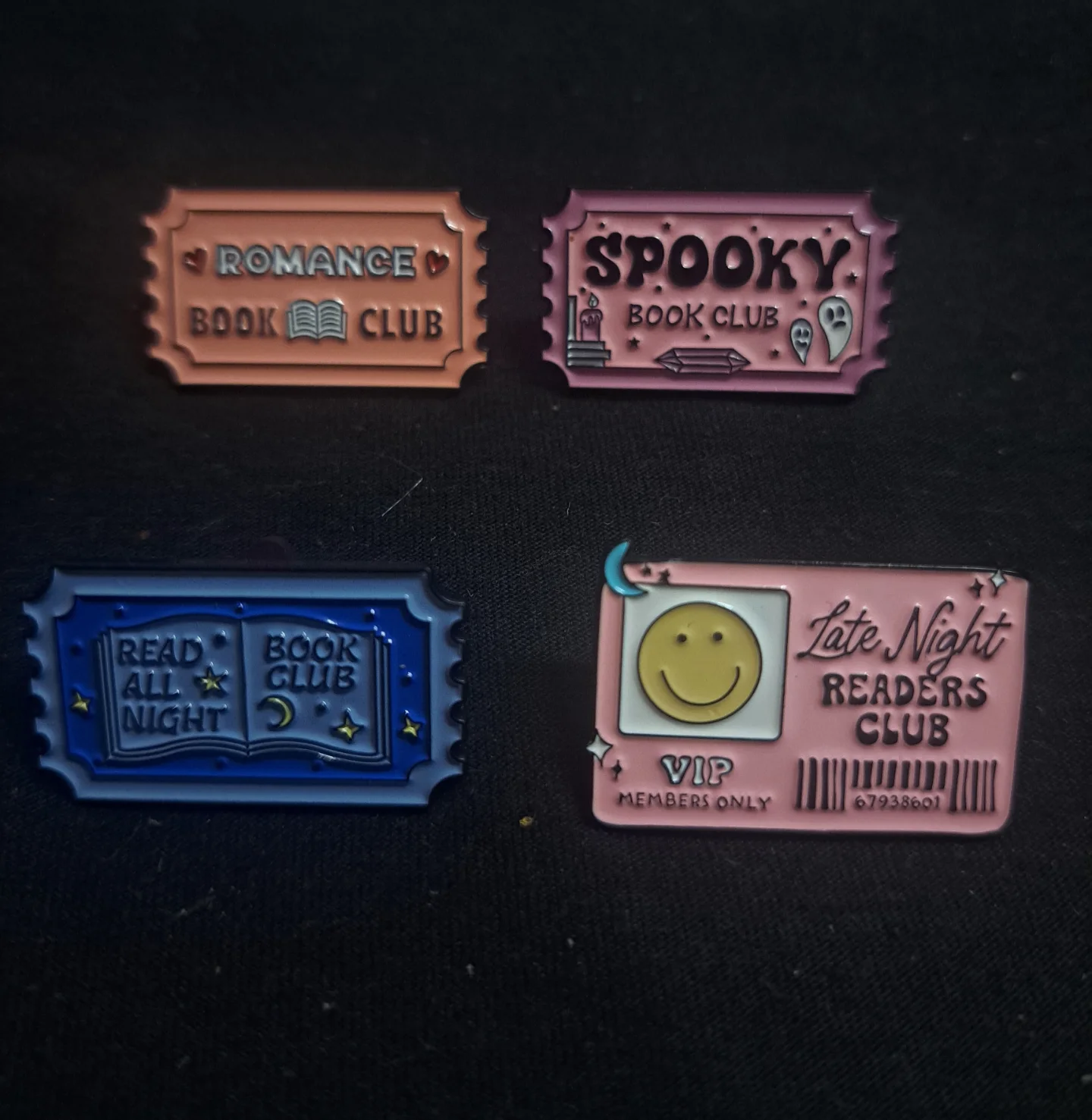 Book Club pins