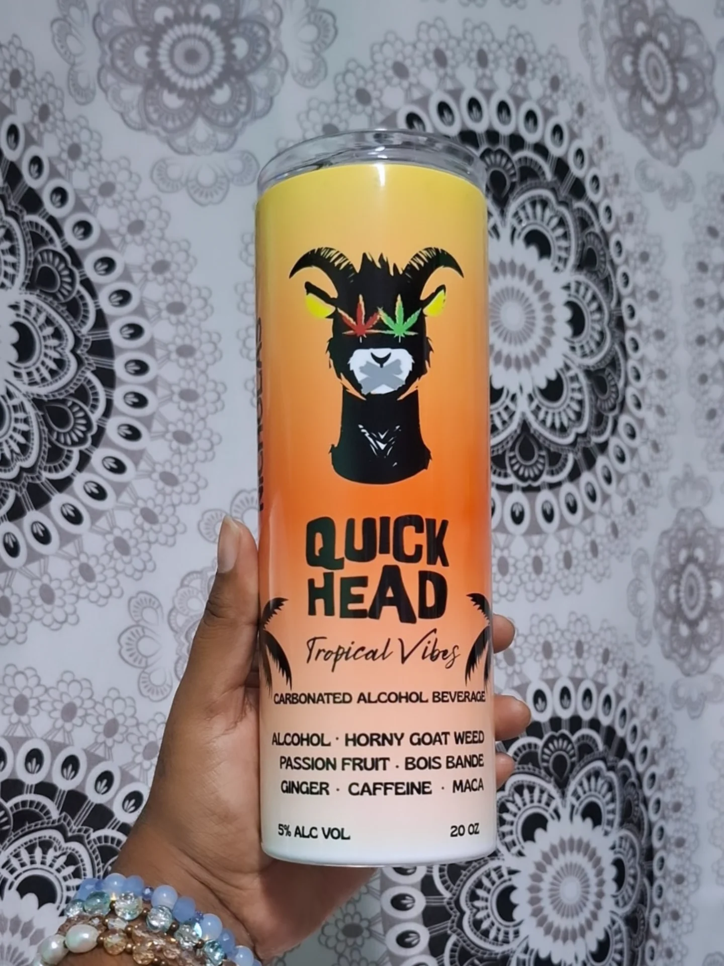 Customizable Tumbler with Metal Straw