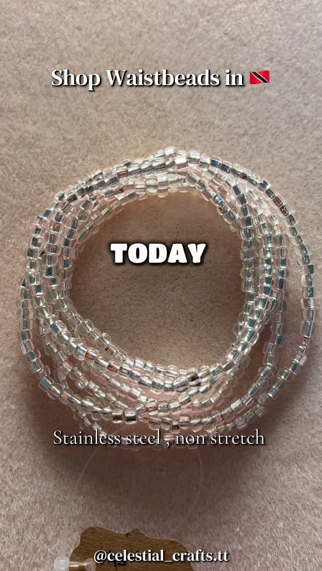 Waistbeads with stainless steel clasps