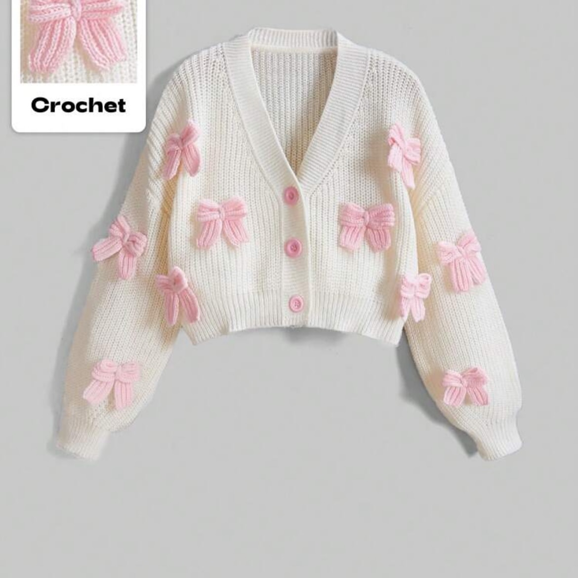 Pink Bow Sweater