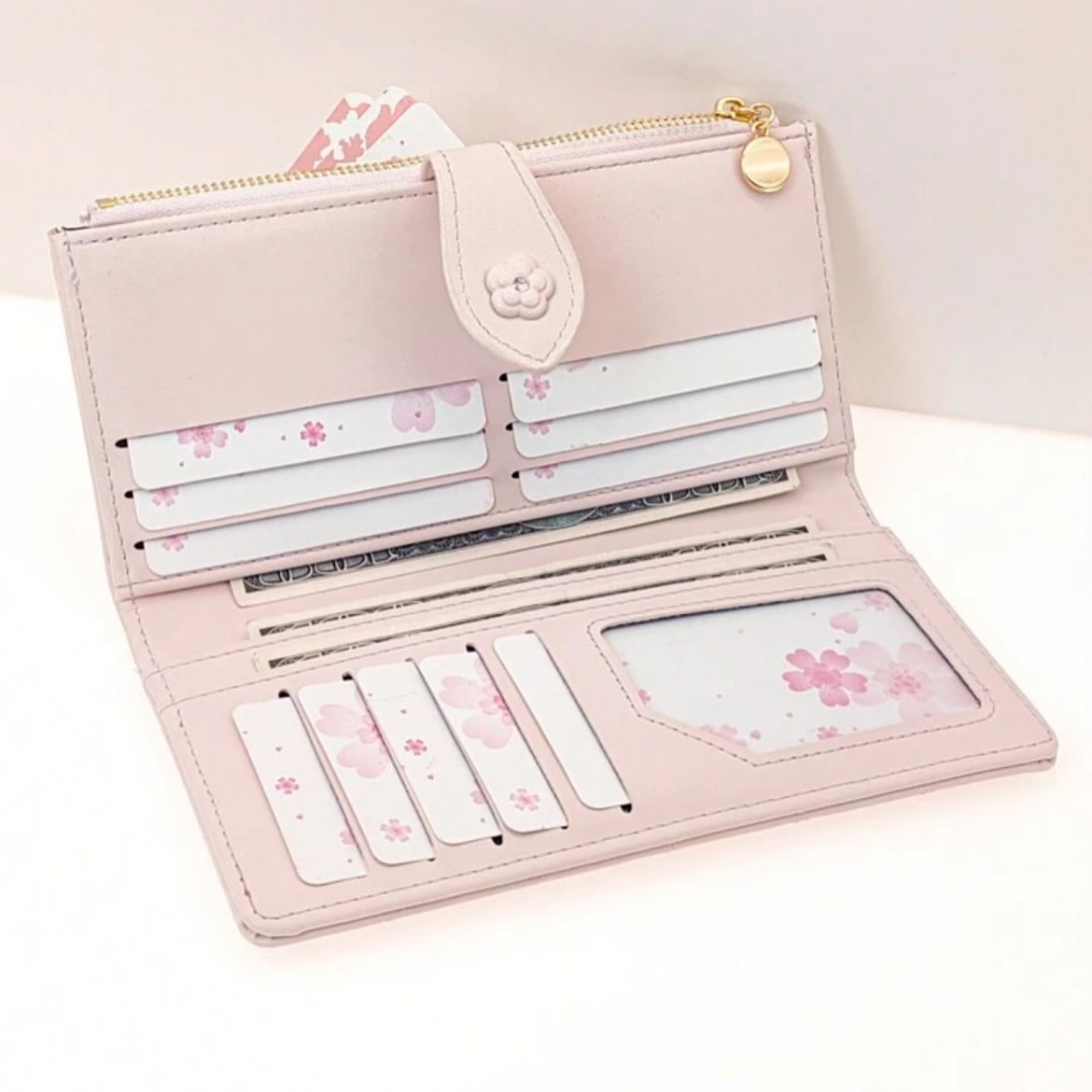 Pink Card Holder Wallet