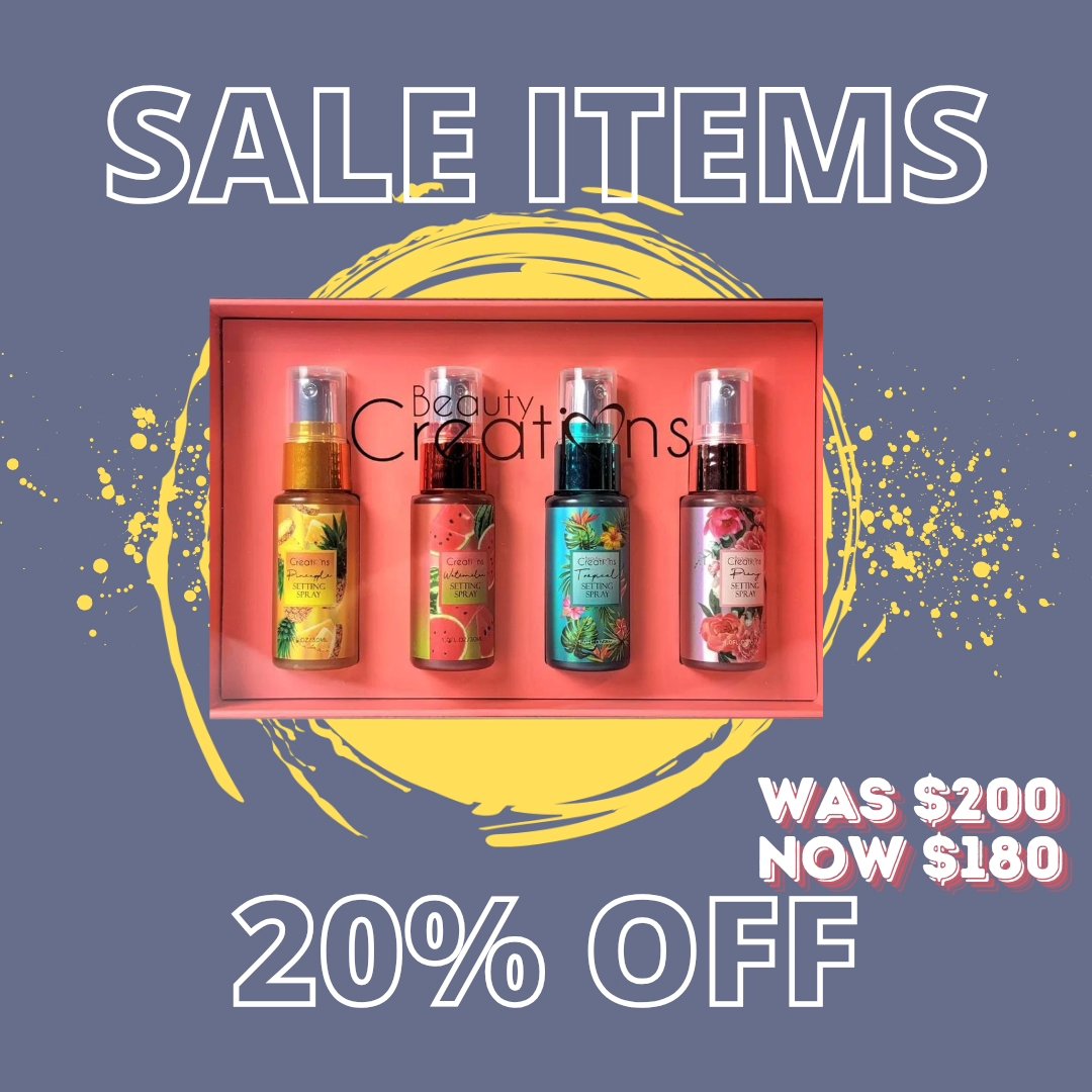 Beauty Creations Mini Setting Spray Set