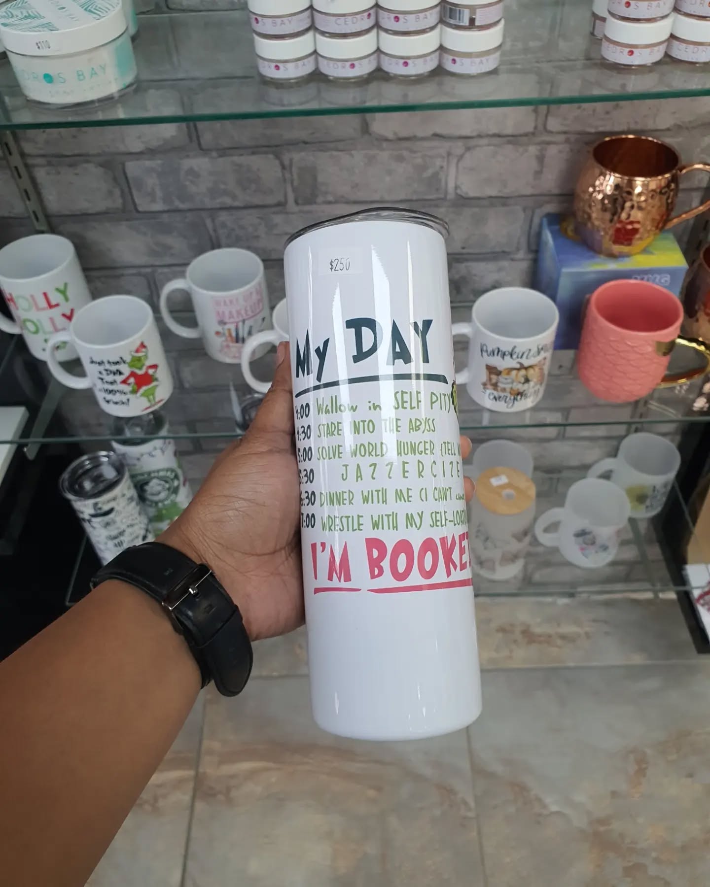 Christmas tumblers and mugs