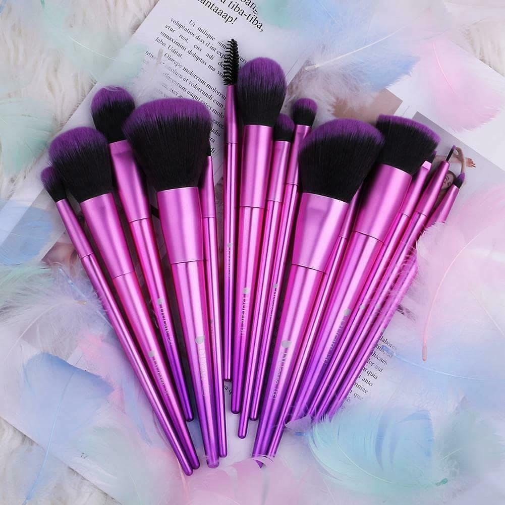 DUCARE 15 Pc Classic Purple Brush