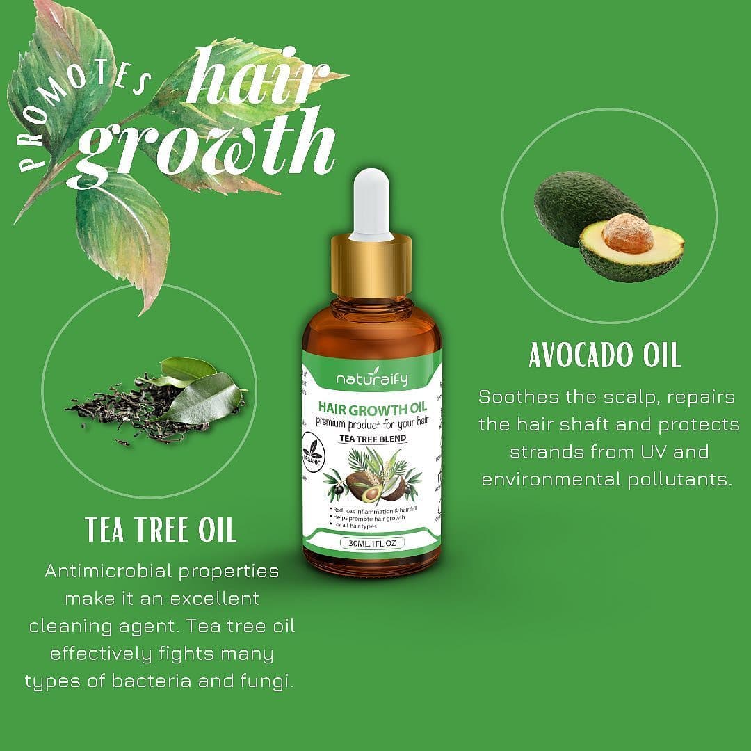 NATURAIFY Hair Growth Oil Tea Tree