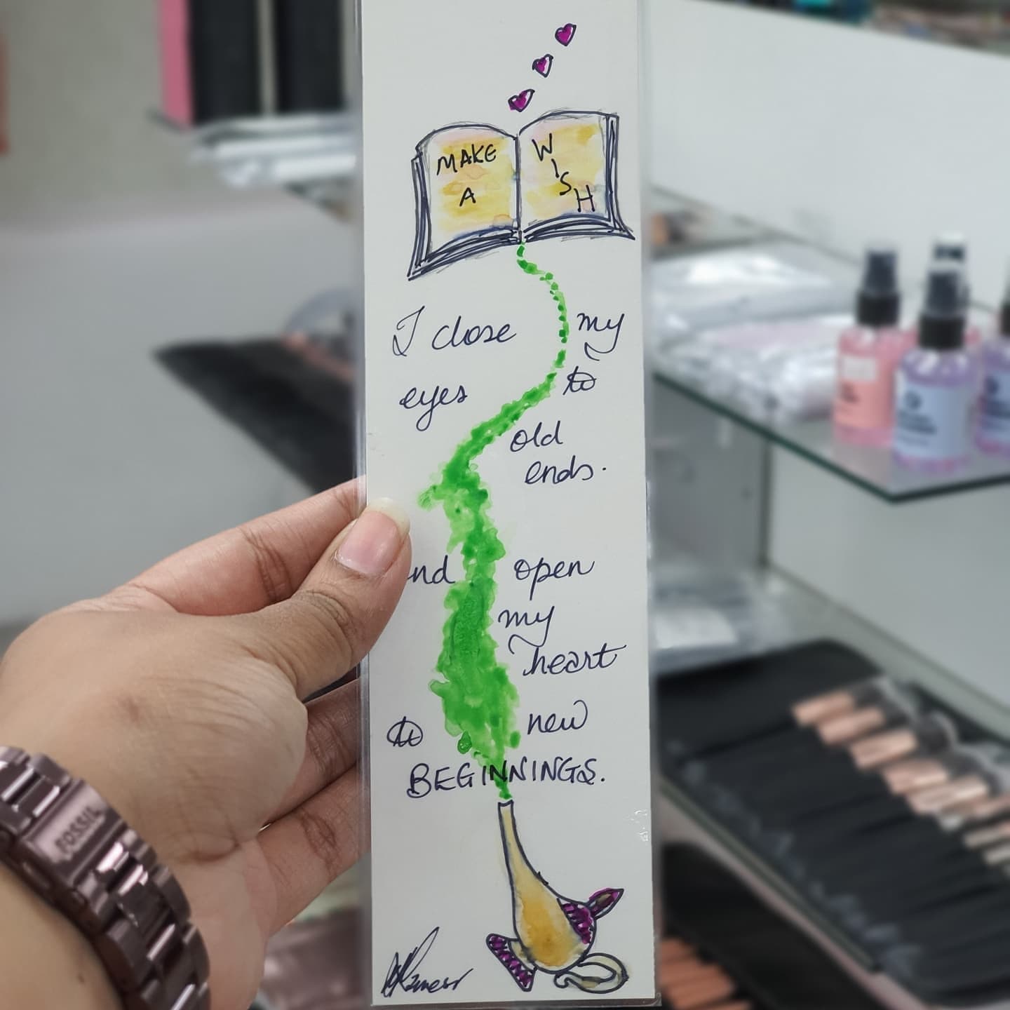Handpainted bookmarks