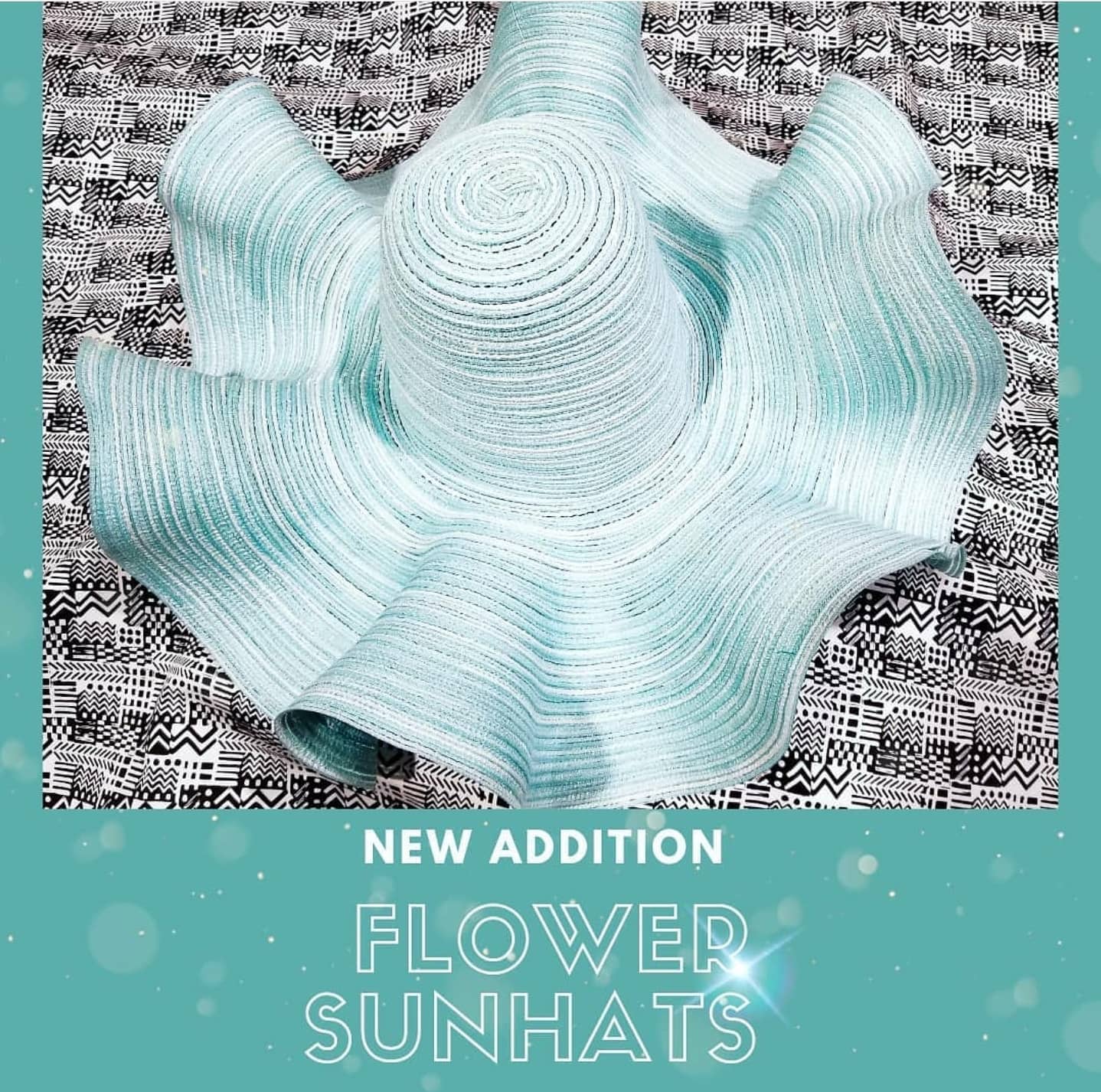 Flower Sunhat Baby Blue