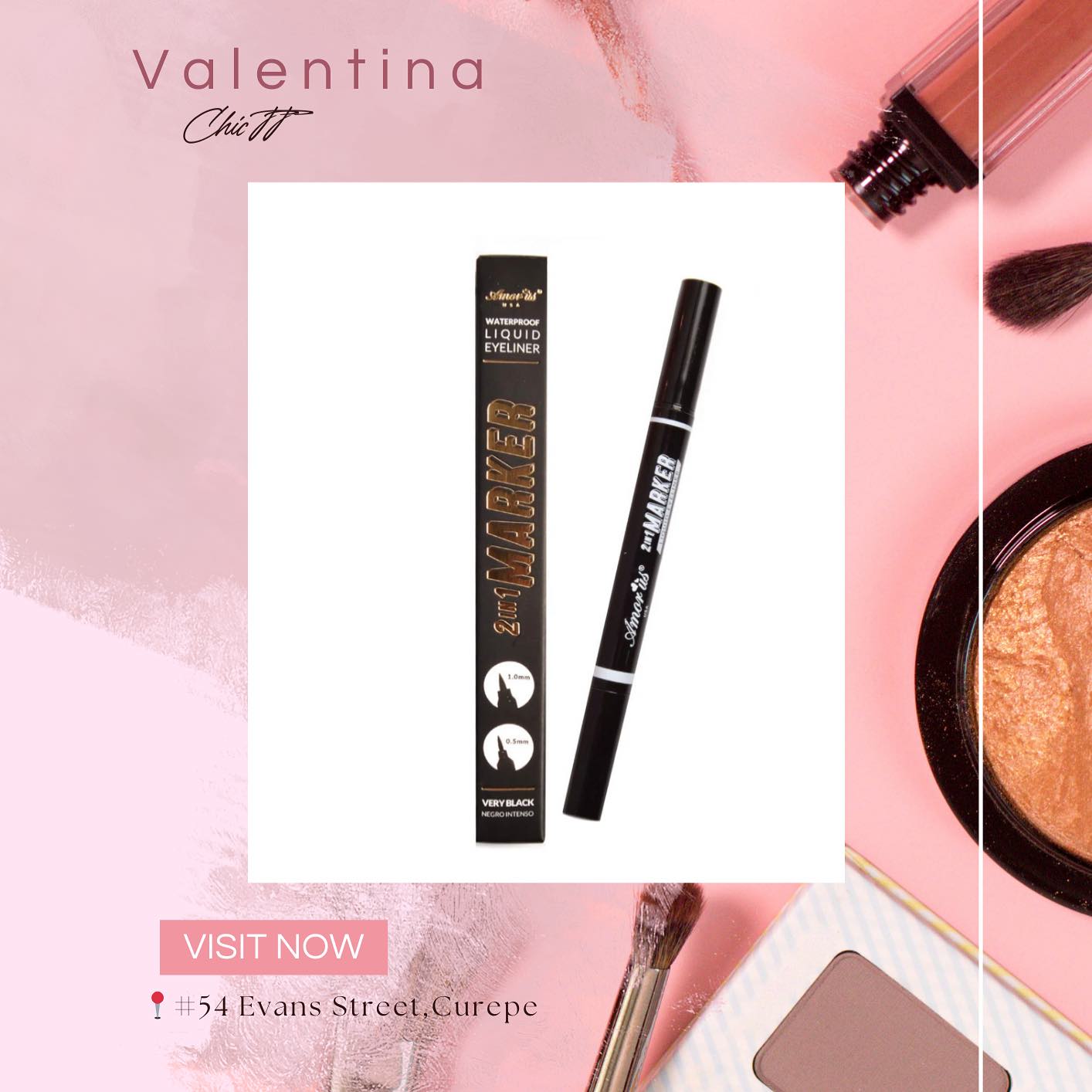Amor Us Waterproof Liquid Eyeliner