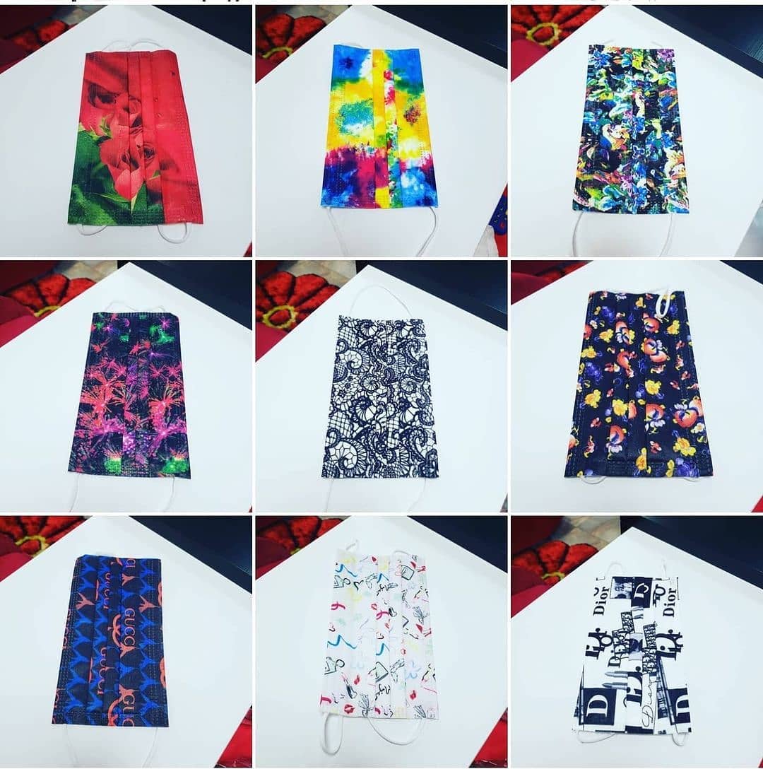 Disposable Pattern 3 Ply Face Masks