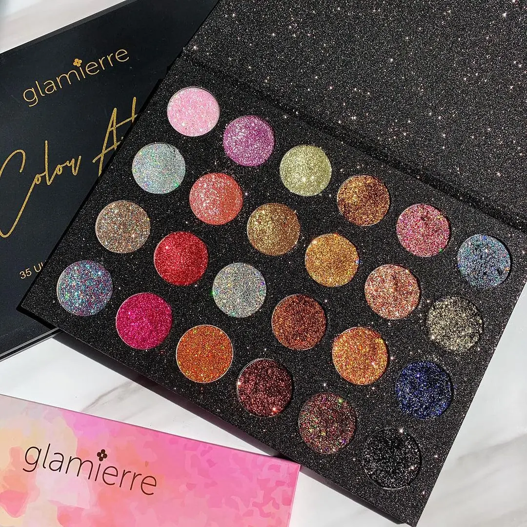 GLAMIERRE Luminious Glitter Eyeshadow Palette