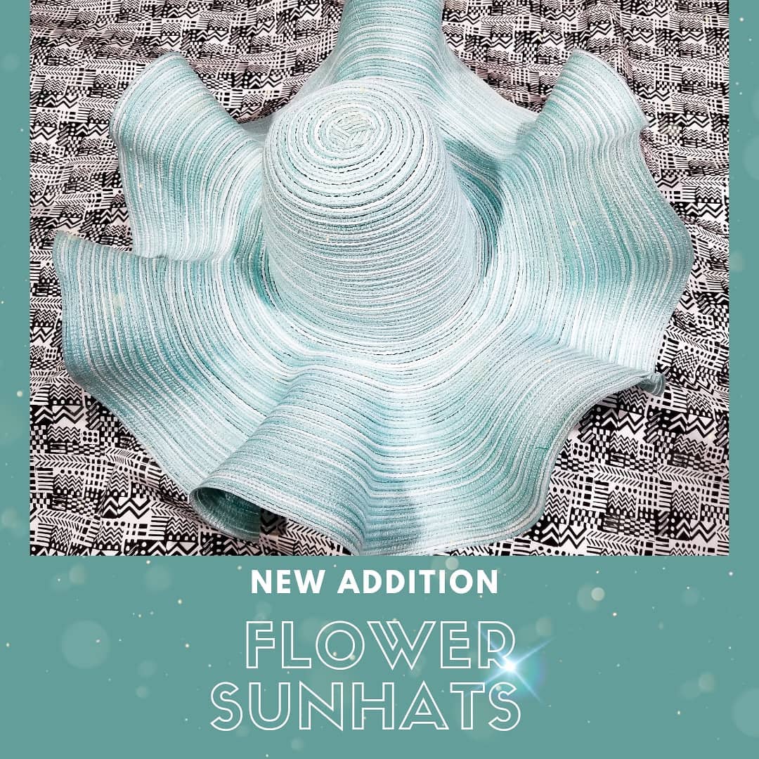 Flower Sunhat Baby Blue