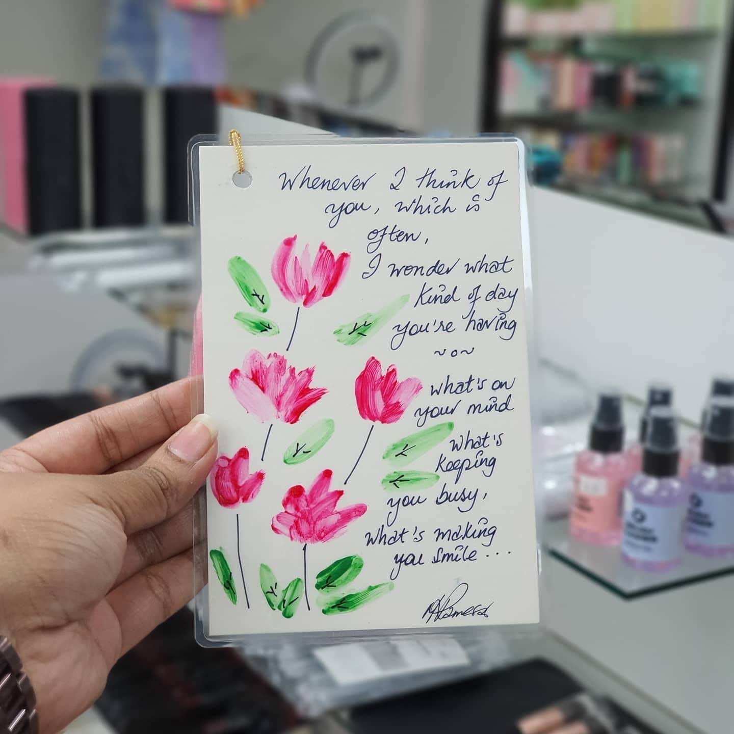 handpainted bookmarks