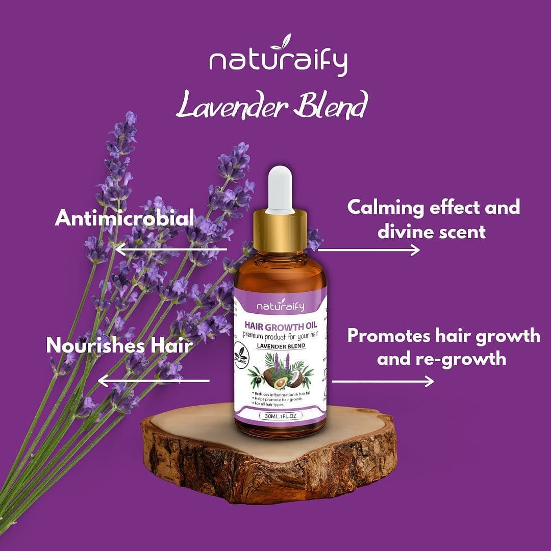 NATURAIFY Hair Growth Oil Lavender 30ML