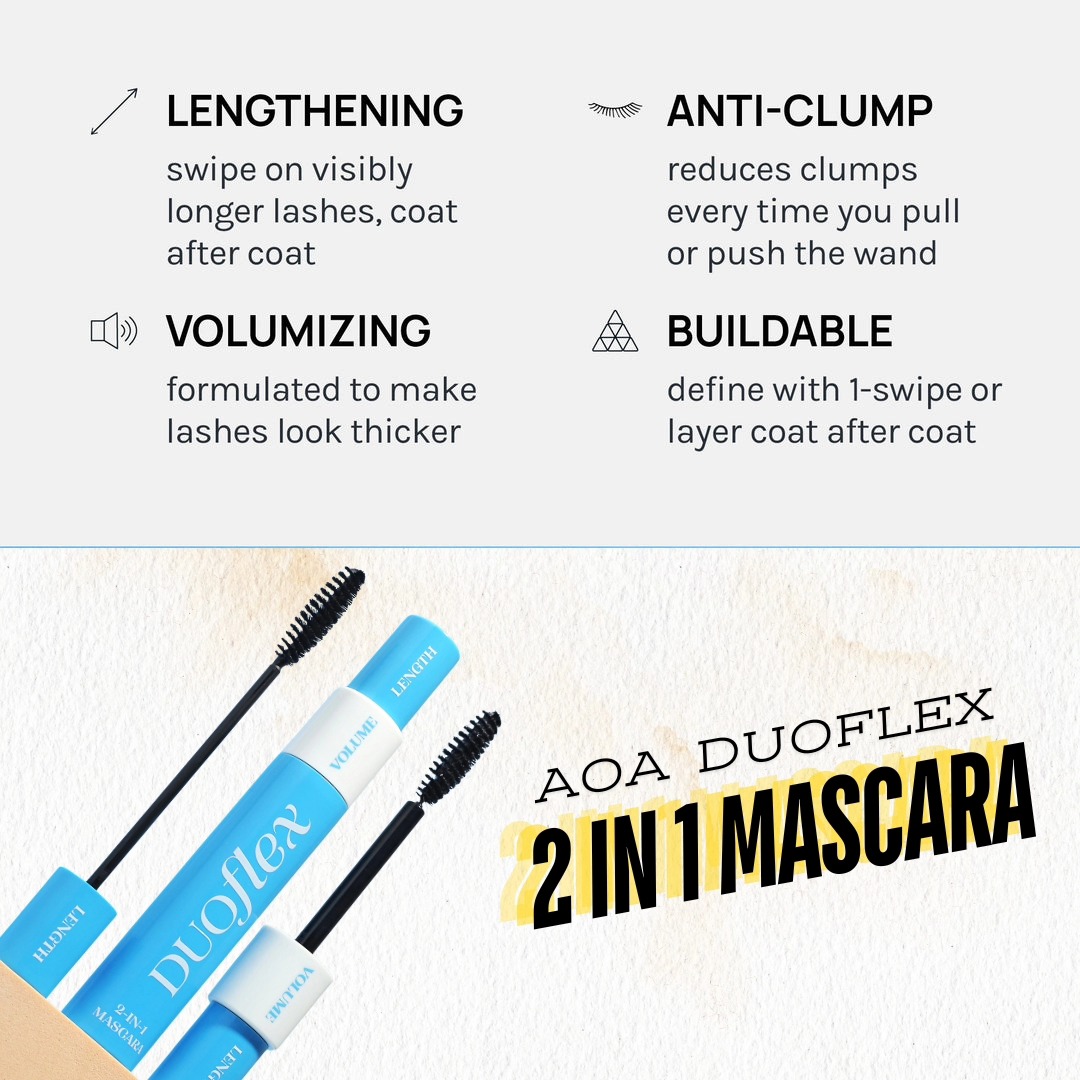 AOA 2 in 1 Duoflex Mascara