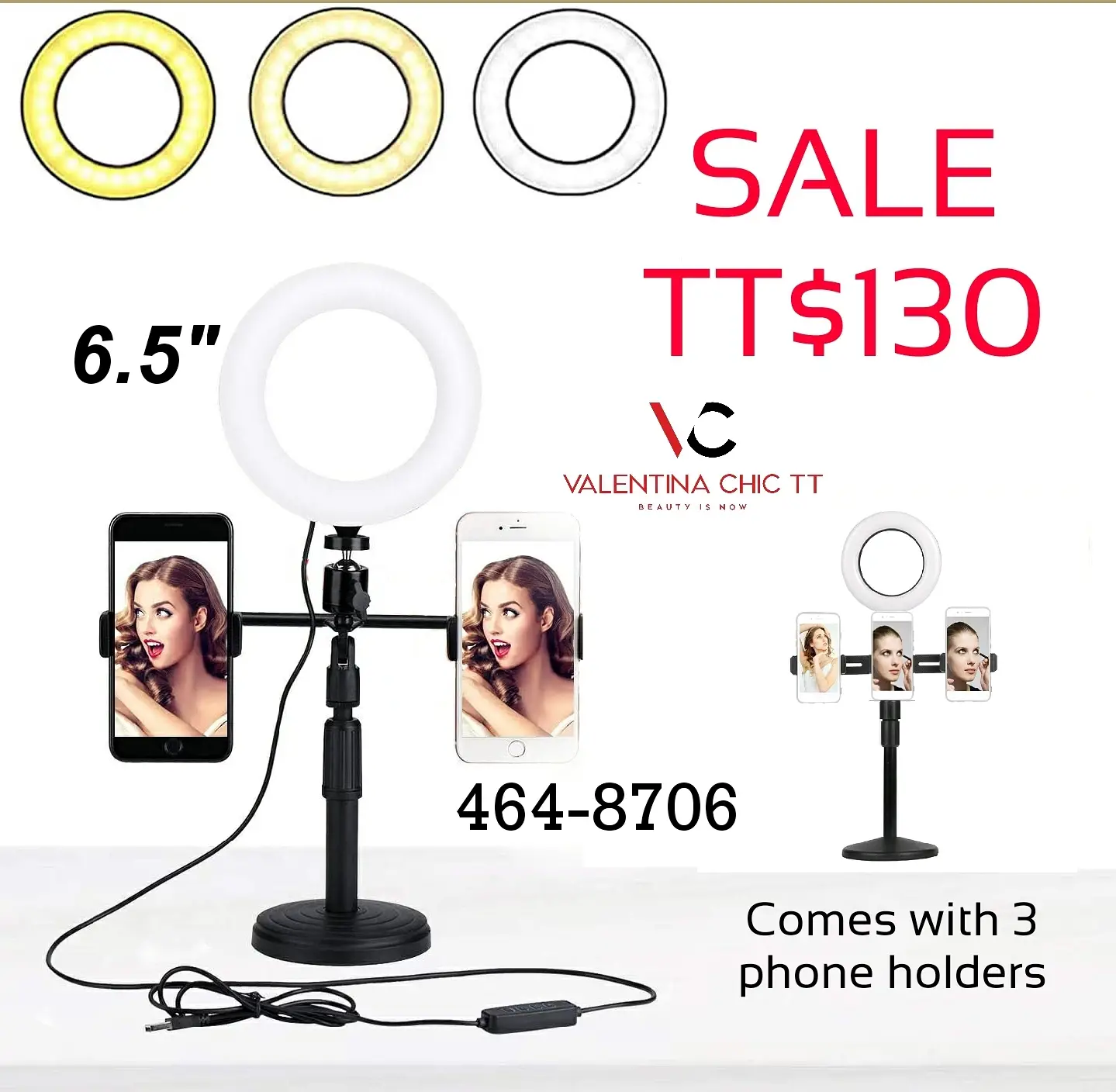 6.5" LED Ring Light