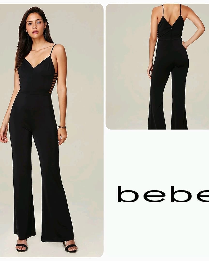 Bebe Black Jumpsuit