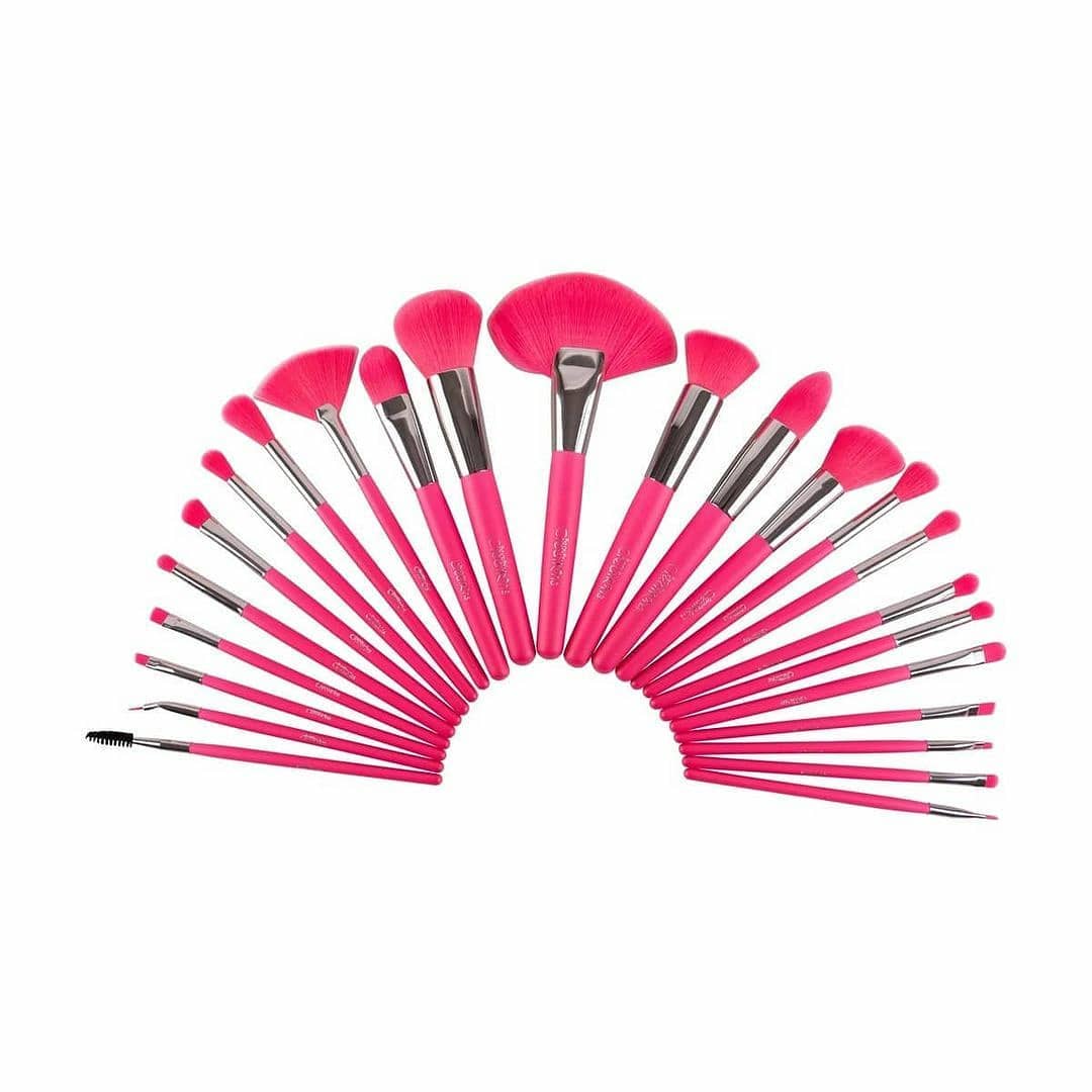 Neon Pink 24pc Brush Set