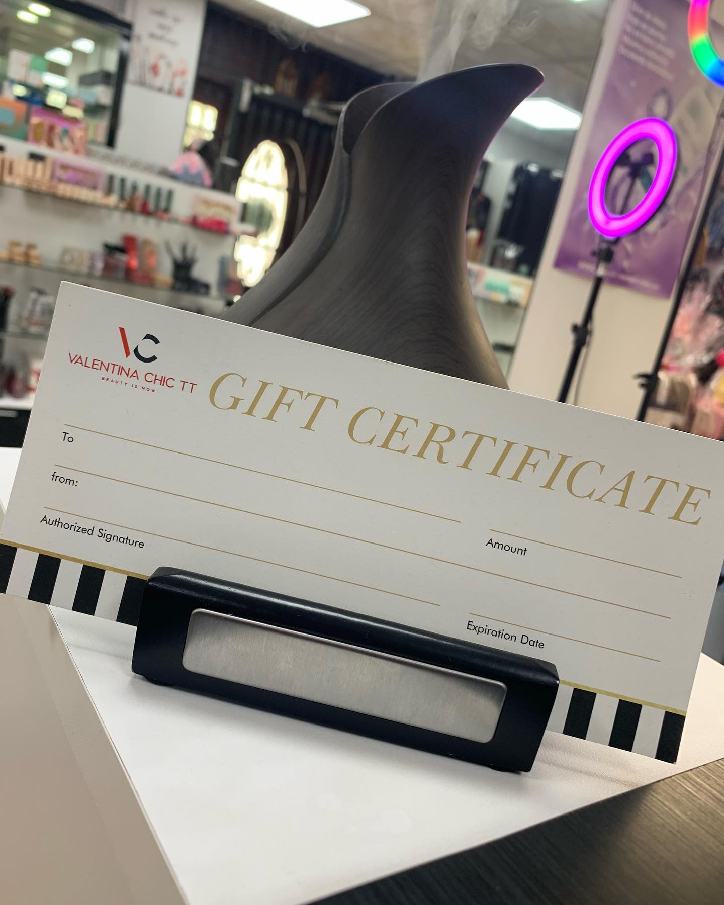 Gift certificate