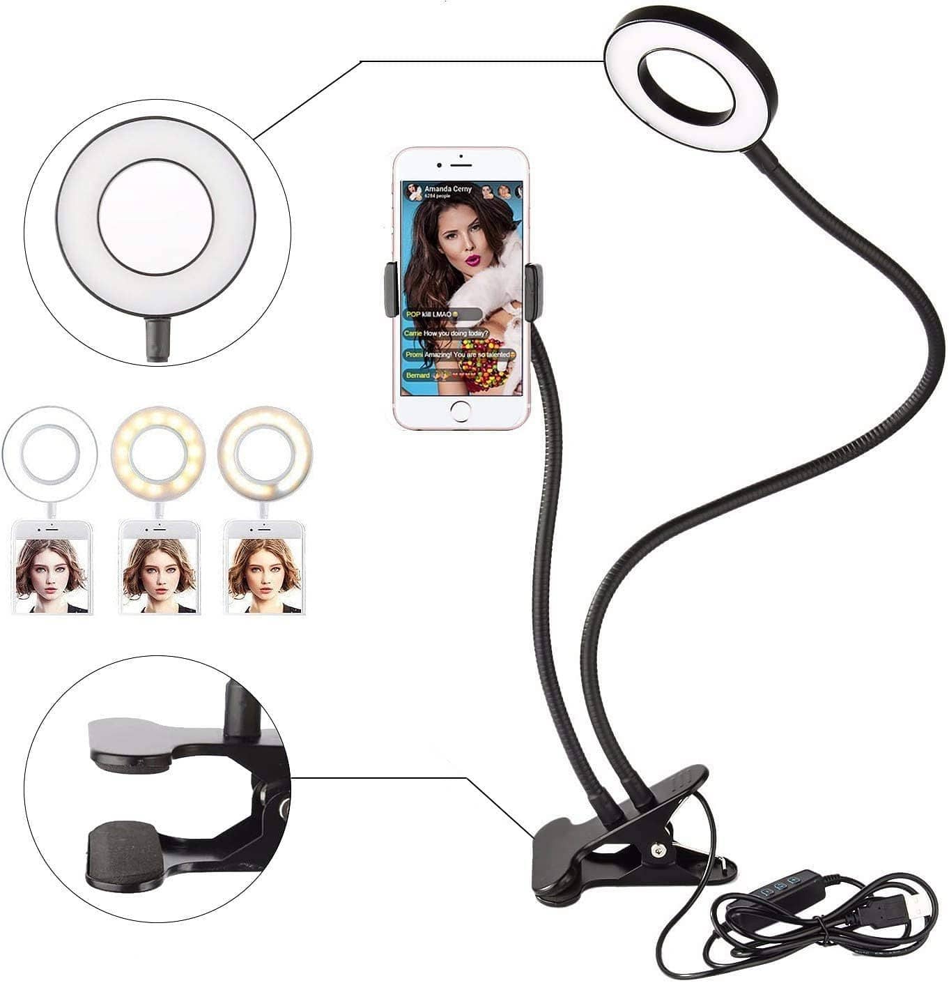 Desktop LED Ring Light